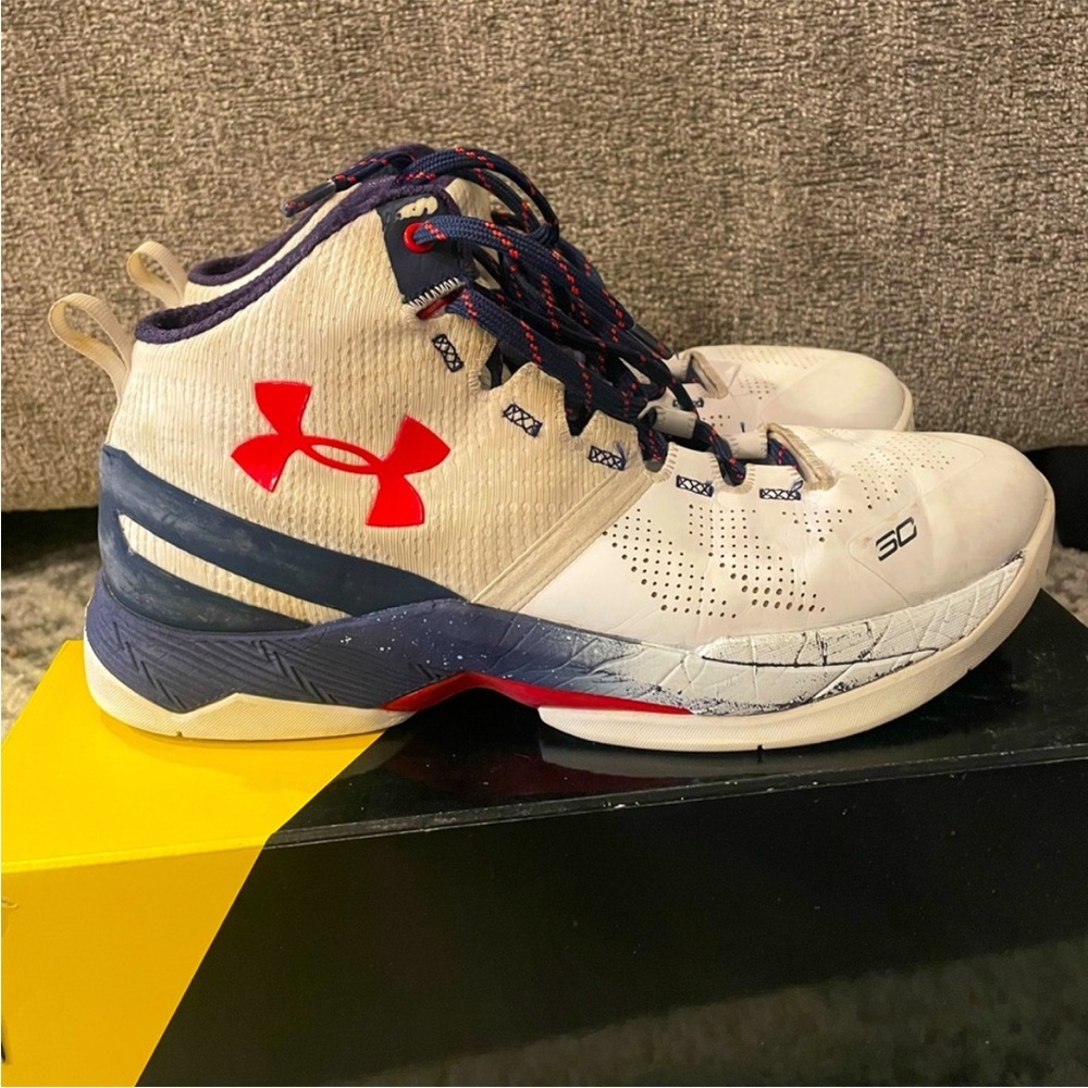 Under Armour Curry 2 Team USA Olympic Youth Size 6.5 Basketball Shoes
